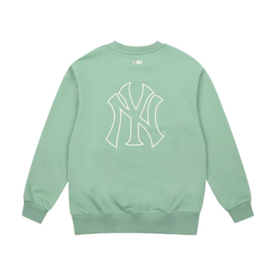 MLB Logo Printed Pullover Sweatshirt Unisex Green 31MT04111-50K