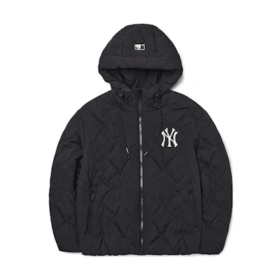 MLB Logo Short Cotton Jacket Unisex Black. 3APDM0126-50BKS