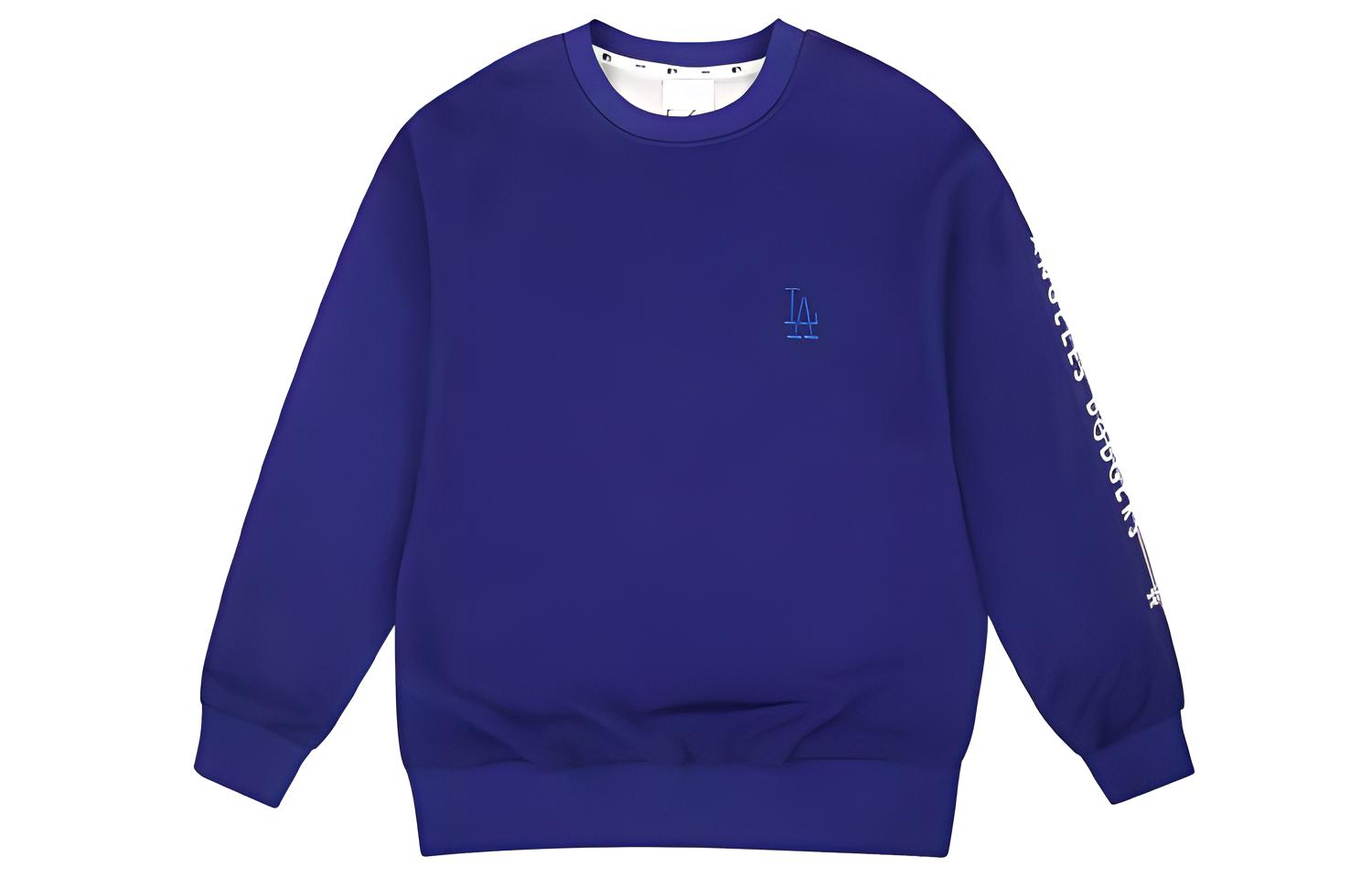 MLB Logo Tape Fleece Pullover Hoodie Blue - 31MTF4961-07U