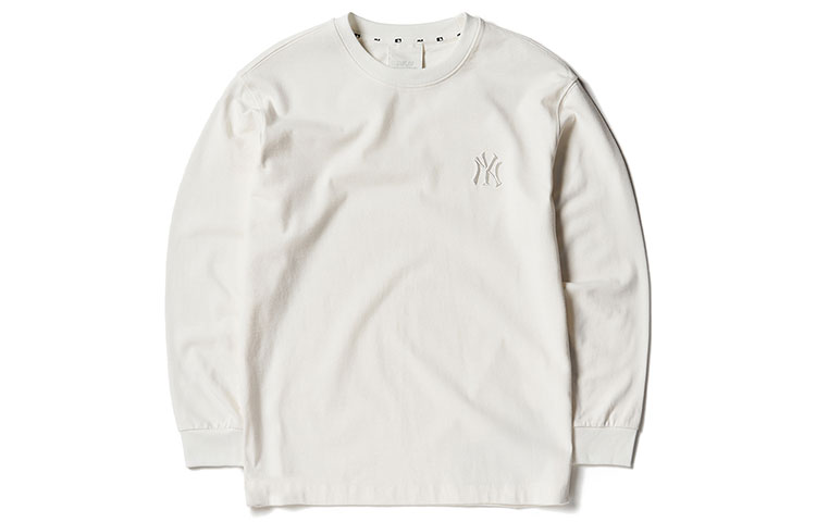 MLB Logo Unisex Ivory Long-Sleeve Sweatshirt 3ATSL0114-50IVS