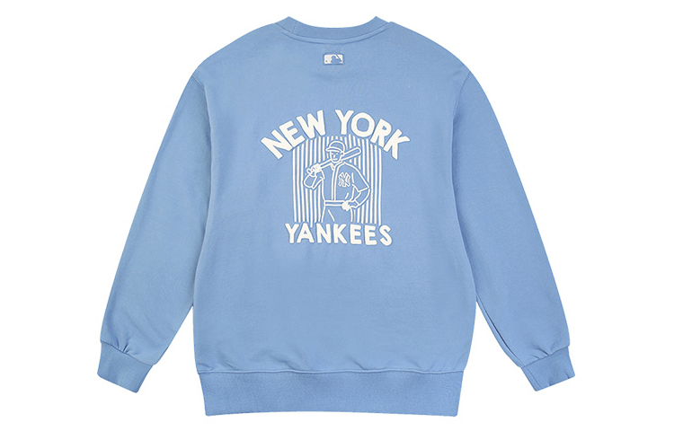 MLB Loose Fit Athleisure Blue Baseball Boy Crewneck Sweatshirt Unisex 31MTC4011-50U