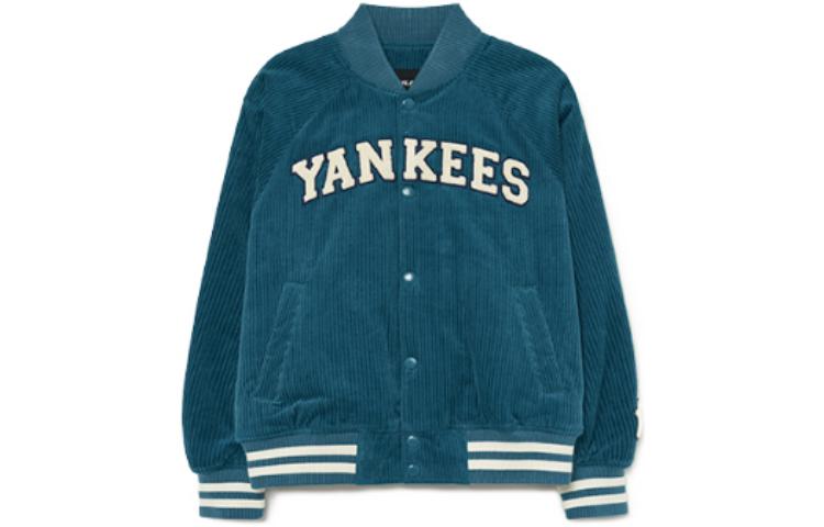 MLB Loose Fit Letter Printed Long Sleeve Jacket - Blue 3AJPV1334-50BLD