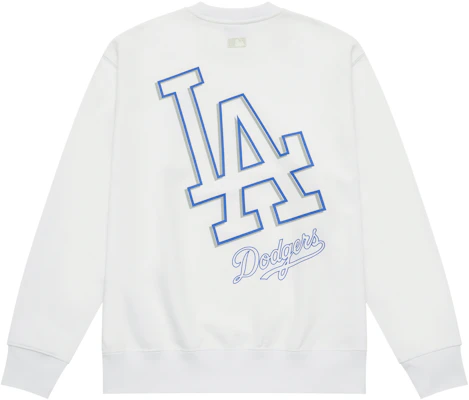 MLB 洛杉磯道奇 基本款 24FW 圓領衛衣 中性款 米白色 3AMTB9744-07WHS Order MLB 洛杉磯道奇 基本款 24FW 圓領衛衣 中性款 米白色 3AMTB9744-07WHS