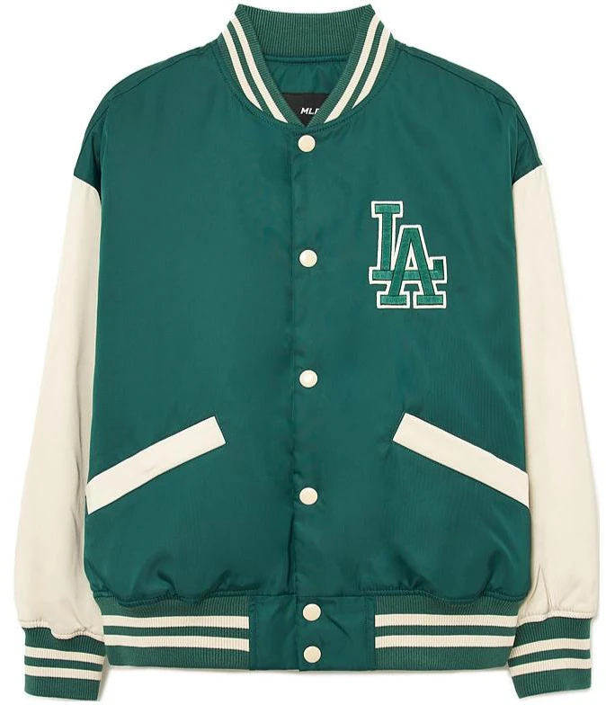 mlb-los-angeles-dodgers-contrast-collar-loose-fit-retro-varsity-jacket-green-unisex-3-ajpv-0834-07-gnd