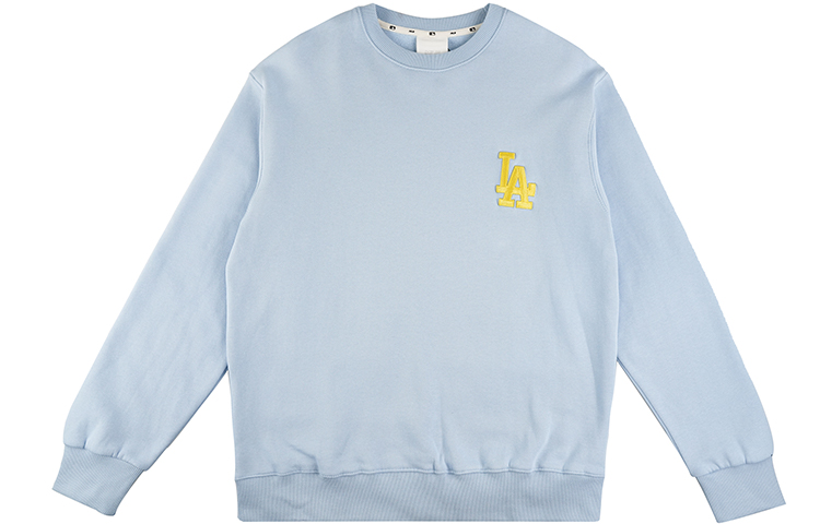 MLB Los Angeles Dodgers Crewneck Embroidered Sweatshirt Unisex Sky Blue 31MT51061-07S