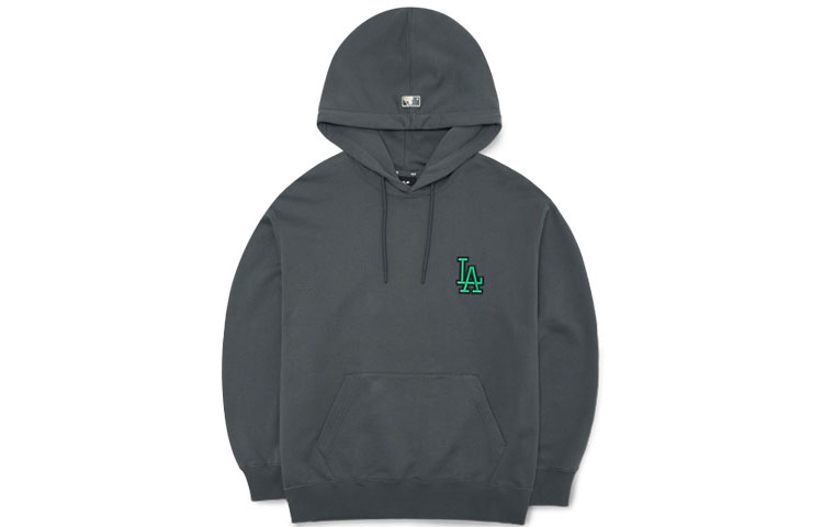 Order MLB 로스앤젤레스 다저스 자수 로고 후디 유니섹스 - 그레이 3AHDO0126-07CGS