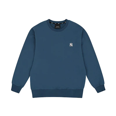 MLB Los Angeles Dodgers Embroidered Logo Navy Crewneck Sweatshirt Unisex 31MT01011-50N