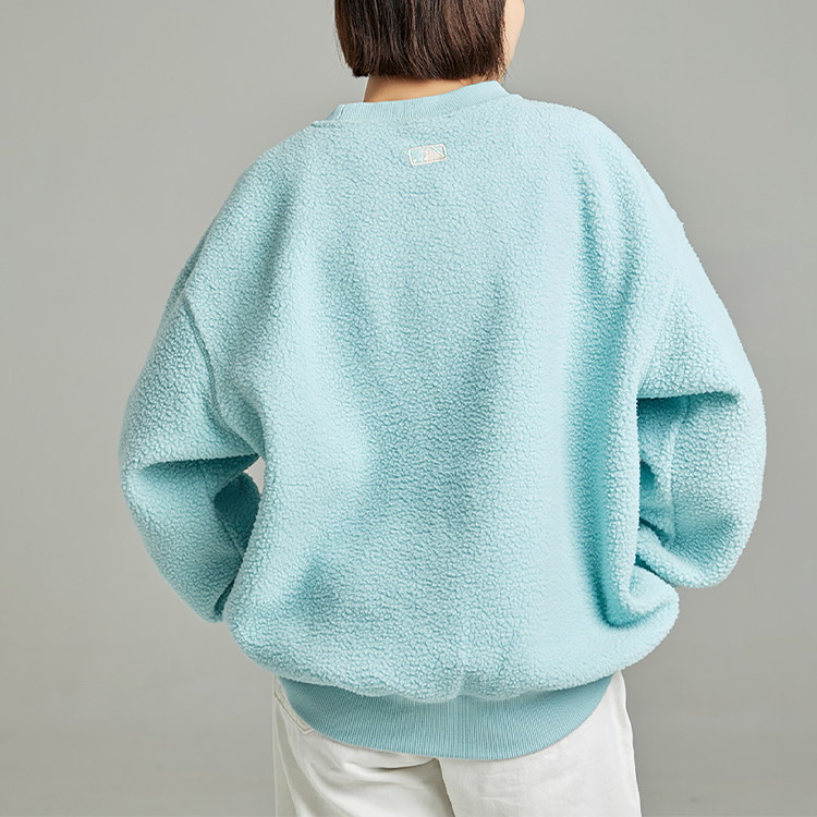 Cheap MLB洛杉矶道奇队男女同款浅蓝色羊毛衫圆领卫衣 3AMTB0726-07BLL