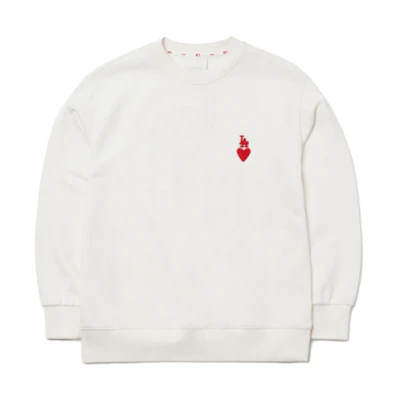 MLB Los Angeles Dodgers FW21 Logo Crewneck Sweatshirt Unisex White 3AMTH0314-07IVS