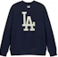 Buy MLB洛杉磯道奇FW23復古漸層海軍藍中性款長袖衛衣 3AMTM0234-07NYD