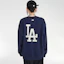 Sizing MLB洛杉磯道奇FW23復古漸層海軍藍中性款長袖衛衣 3AMTM0234-07NYD