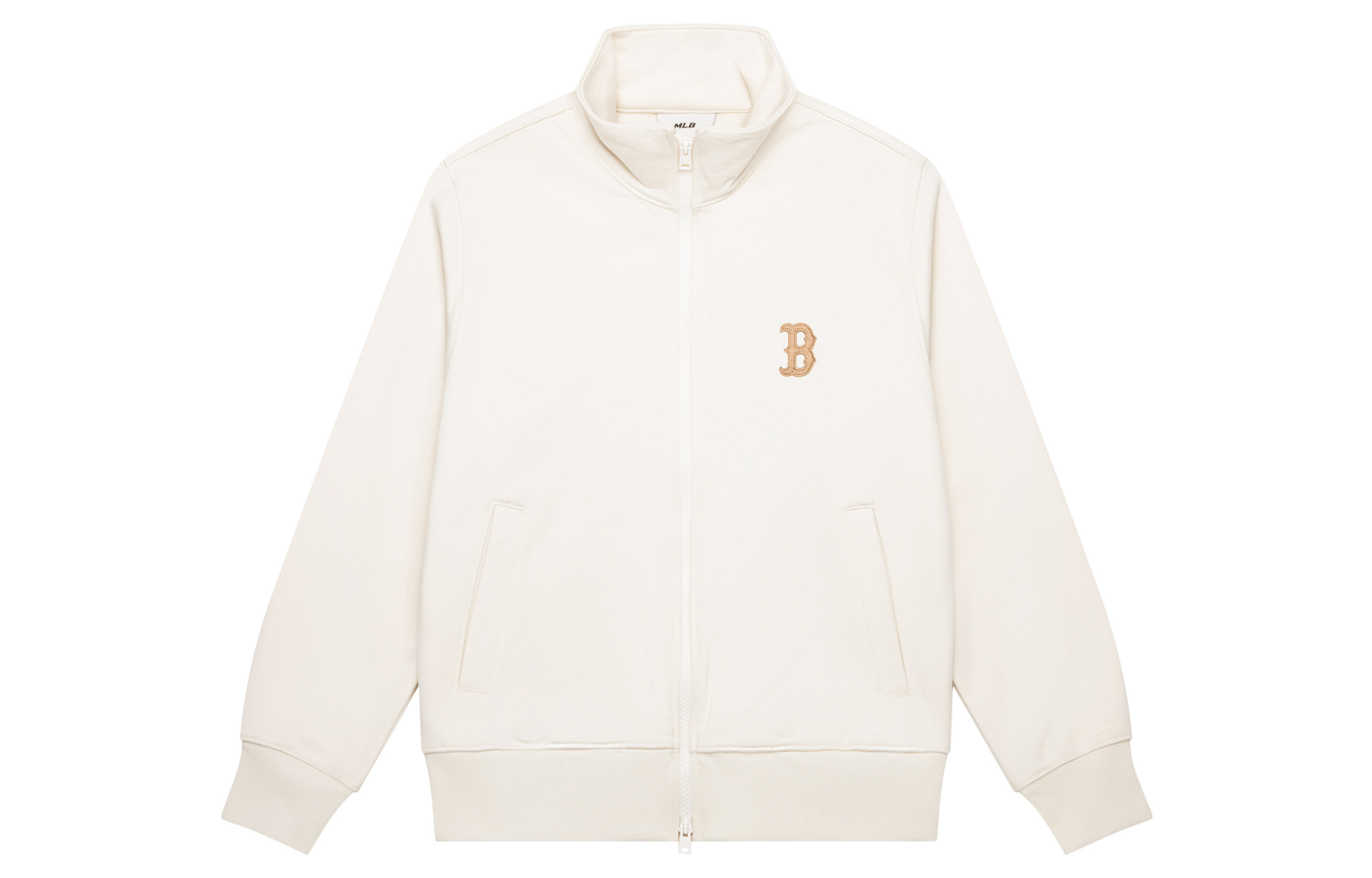 MLB Los Angeles Dodgers FW23 White Zip-Up Jacket Sweatshirt Unisex Relaxed Fit 3ATRB1034-43CRD