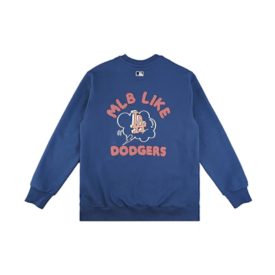 MLB Los Angeles Dodgers Graffiti Series Cloud Lightning Hoodie Unisex Blue 31MT02041-07U