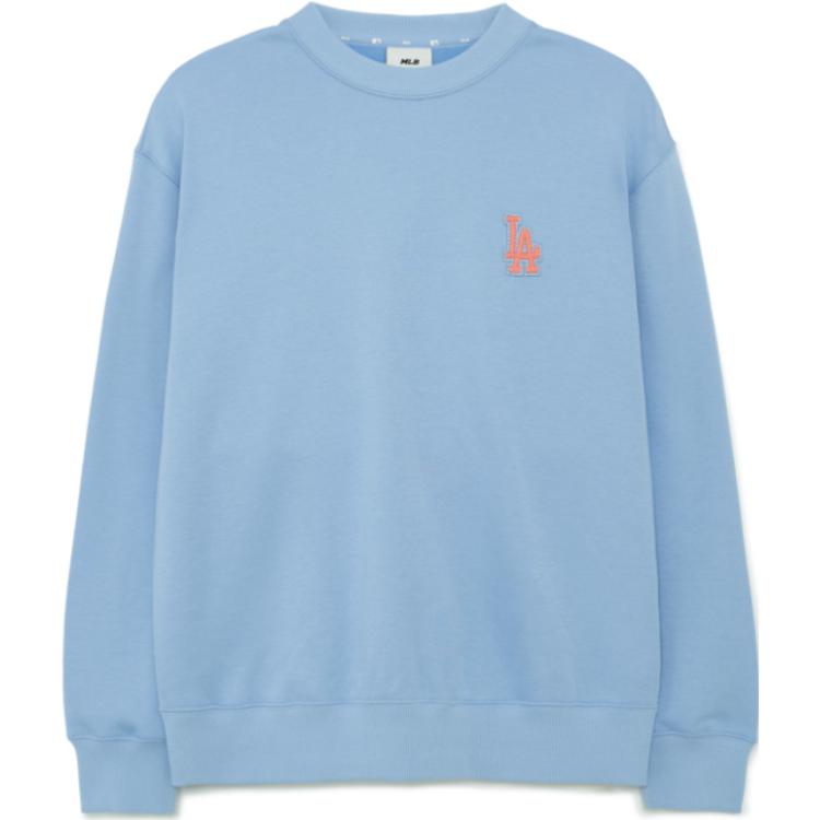 Order MLB Los Angeles Dodgers Letter Embroidered Crewneck Sweatshirt Unisex Blue 3AMTB0336-07SBS