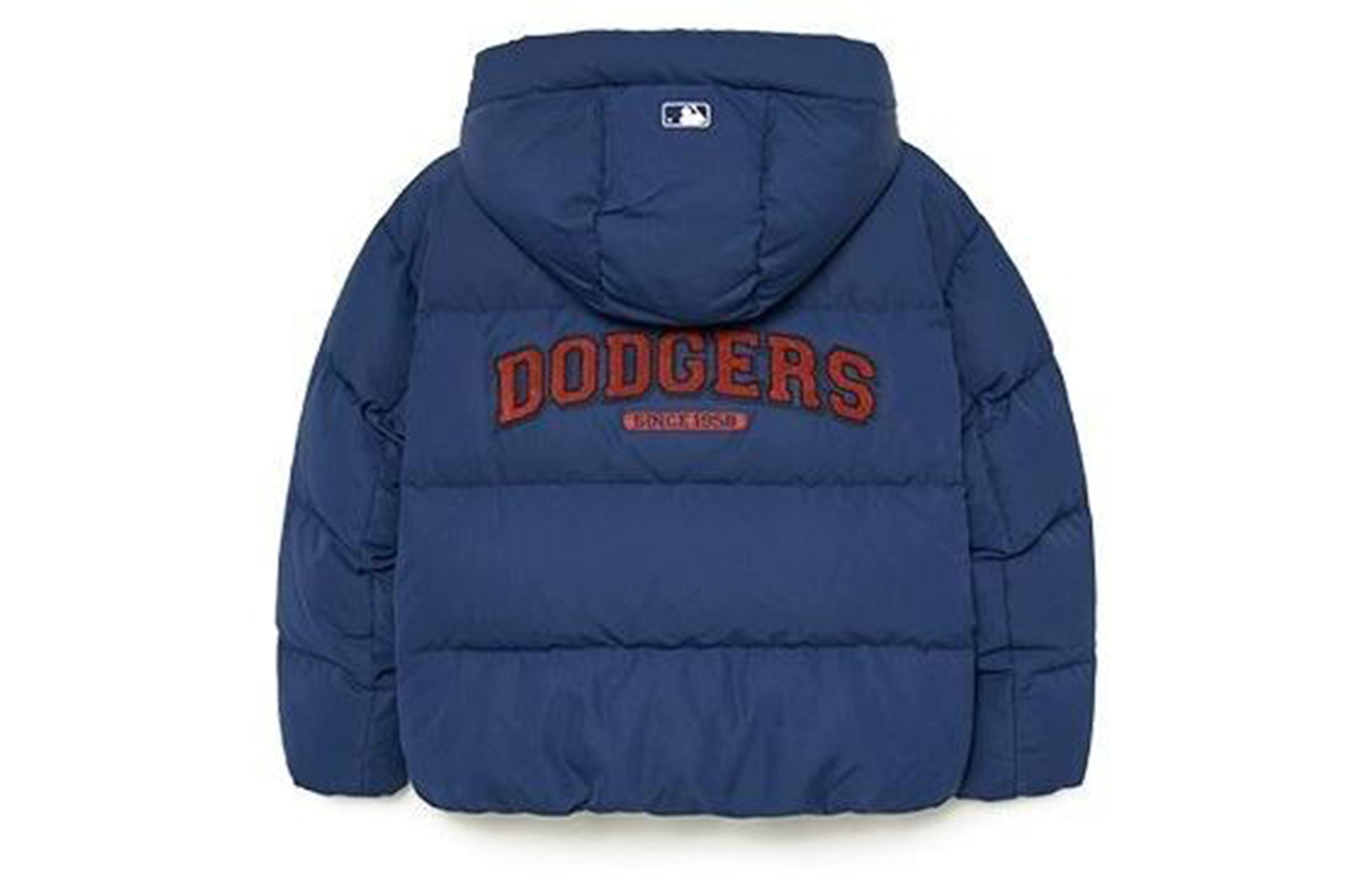 Lookbook MLB ロサンゼルスドジャース レターパッチ ショートダウンジャケット ユニセックス ブルー. 3ADJV0236-07NYS