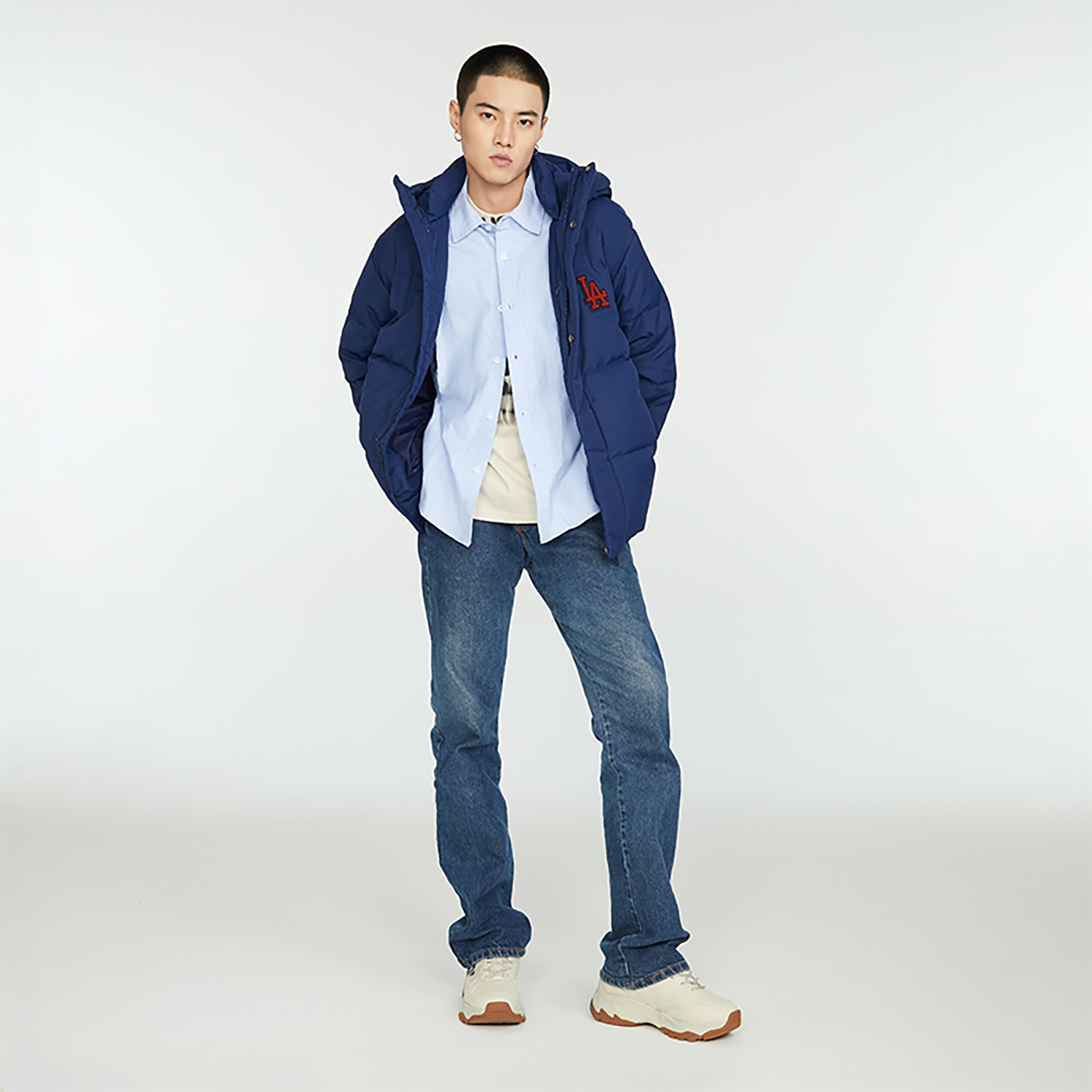 Purchase MLB ロサンゼルスドジャース レターパッチ ショートダウンジャケット ユニセックス ブルー. 3ADJV0236-07NYS