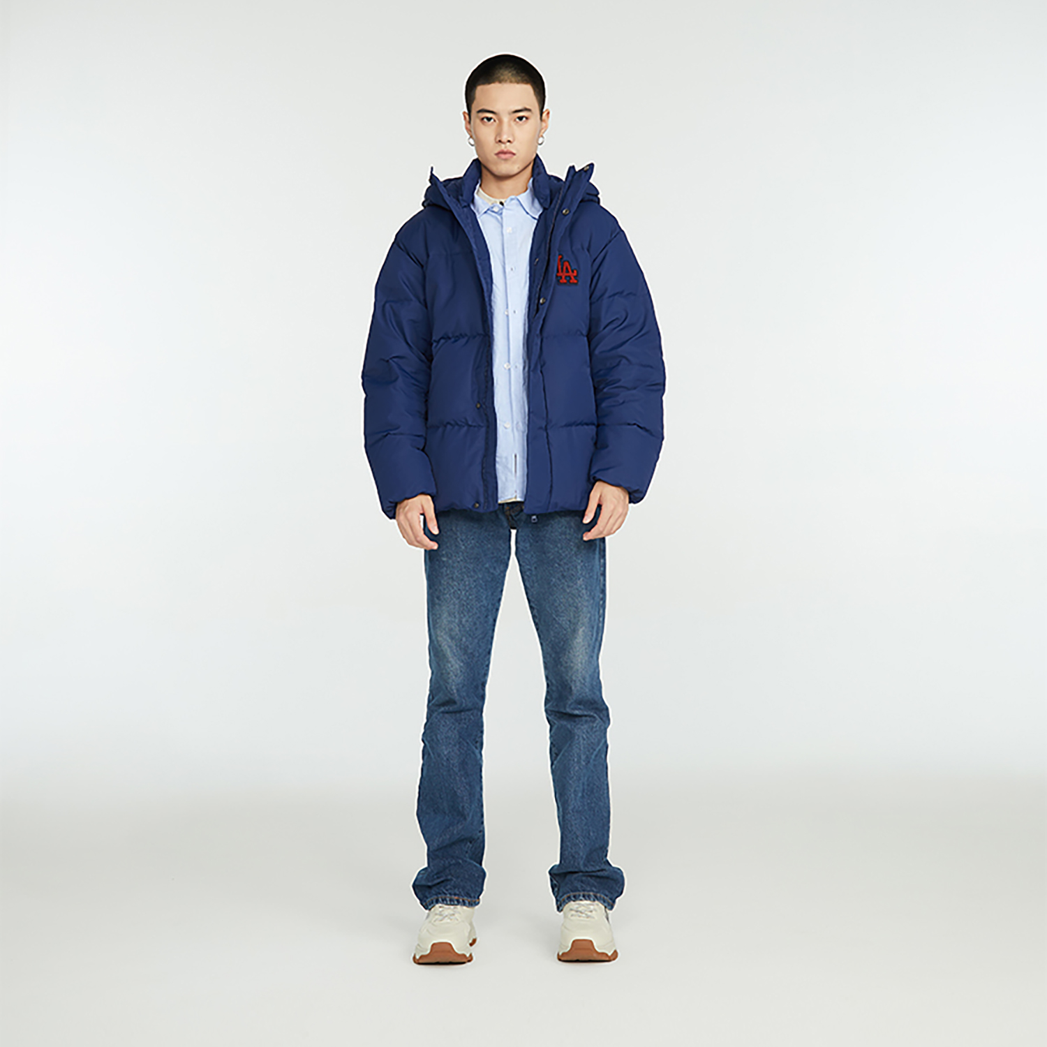 Details for MLB ロサンゼルスドジャース レターパッチ ショートダウンジャケット ユニセックス ブルー. 3ADJV0236-07NYS