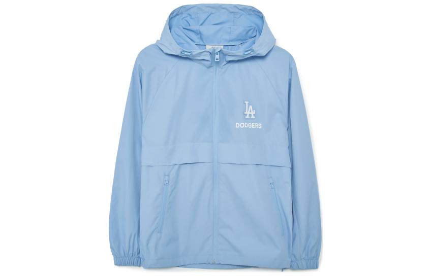 MLB Los Angeles Dodgers Letter Print Zip-Up Jacket Unisex Blue 3AWJB0133-07SBL