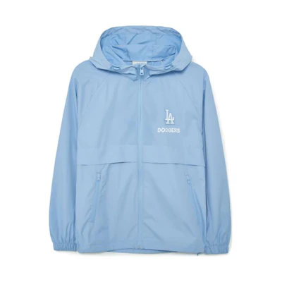 MLB Los Angeles Dodgers Letter Print Zip-Up Jacket Unisex Blue 3AWJB0133-07SBL