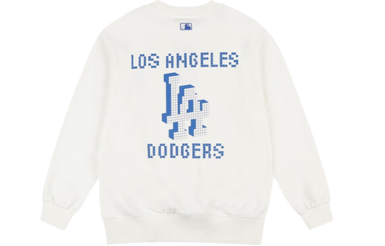 MLB Los Angeles Dodgers Logo Crewneck Sweatshirt Unisex Off-White 31MTG2111-07I