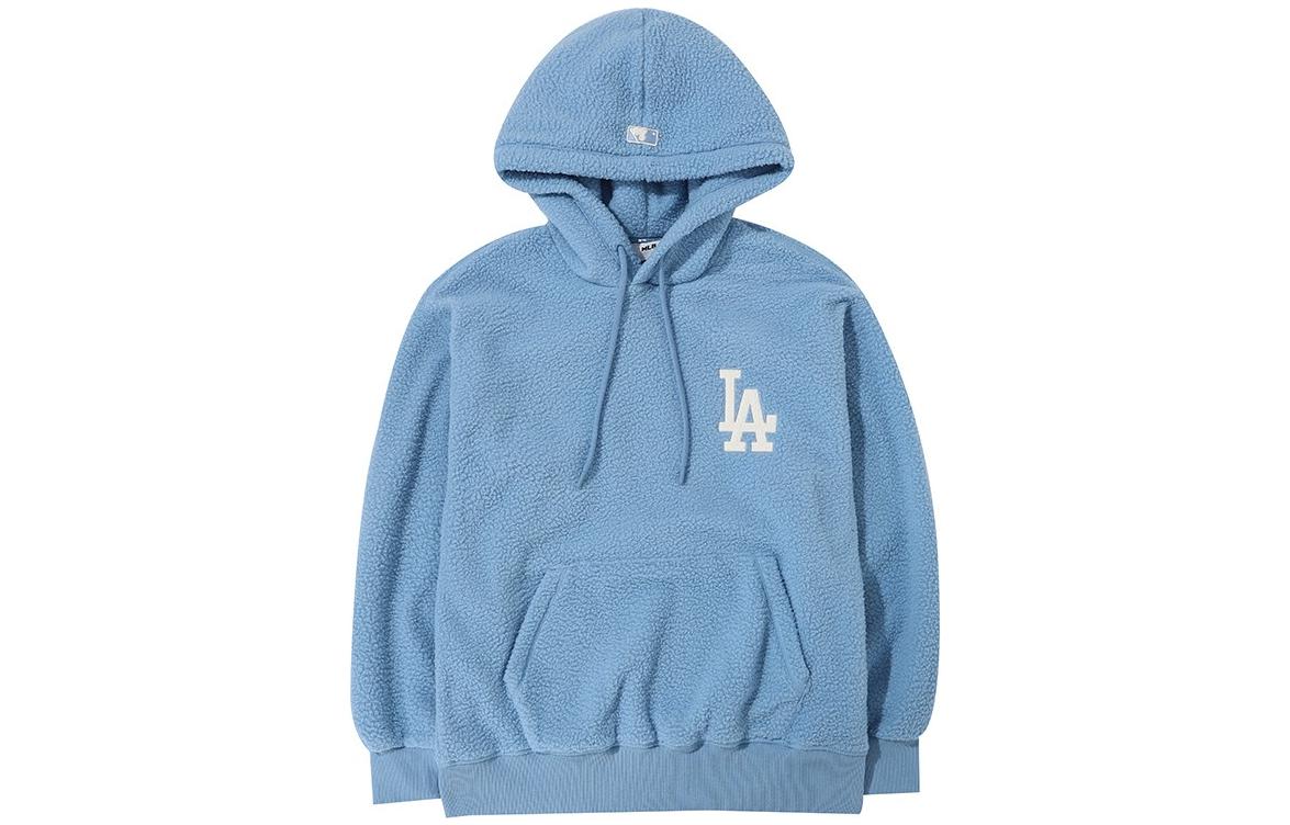 MLB Los Angeles Dodgers Logo Embroidered Hoodie Unisex Light Blue 3AHDEC116-07BLL