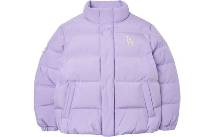 MLB Los Angeles Dodgers Logo Light Purple Puffer Jacket Unisex Winter Wear. 3ADJB0116-07LDL