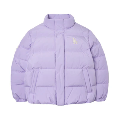 MLB Los Angeles Dodgers Logo Light Purple Puffer Jacket Unisex Winter Wear. 3ADJB0116-07LDL
