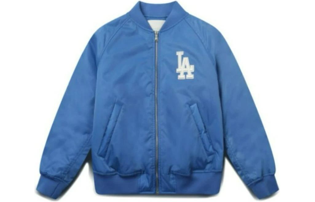 MLB Los Angeles Dodgers Logo Print Zip Jacket Unisex Blue 31JPU0111-07U