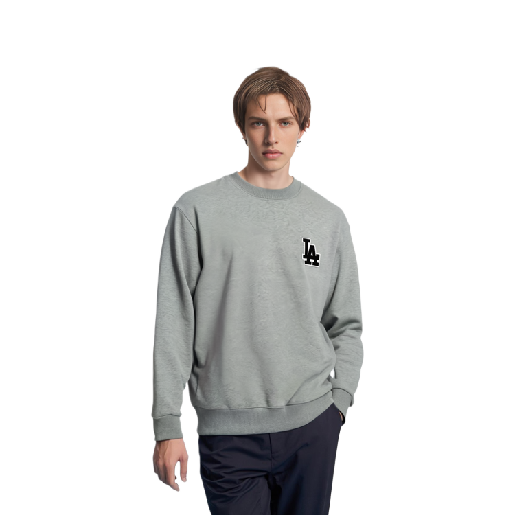 MLB Los Angeles Dodgers Logo Pullover Hoodie Unisex Grey 31MT08111-07M 圖 8