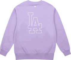 MLB Los Angeles Dodgers Logo Pullover Sweatshirt Unisex Light Purple 31MT04111-07V MLB Los Angeles Dodgers Logo Pullover Sweatshirt Unisex Light Purple 31MT04111-07V