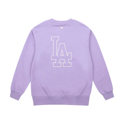 MLB Los Angeles Dodgers Logo Pullover Sweatshirt Unisex Light Purple 31MT04111-07V
