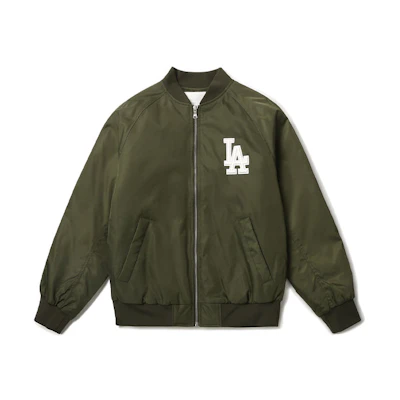MLB Los Angeles Dodgers Logo Varsity Bomber Jacket Unisex Baseball Collar 31JPU0111-07K