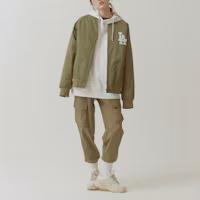 Shop MLB 洛杉磯道奇隊Logo棒球外套 男女款 棒球領 夾克 31JPU0111-07K
