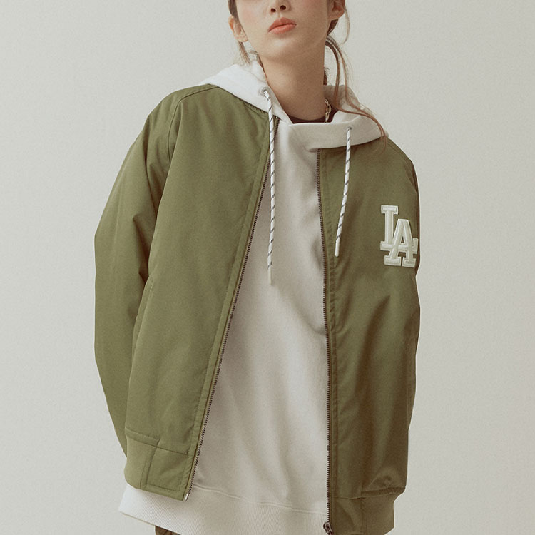 Sizing MLB Los Angeles Dodgers Logo Varsity Bomber Jacket Unisex Baseball Collar 31JPU0111-07K