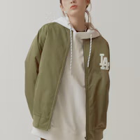 Sizing MLB 洛杉磯道奇隊Logo棒球外套 男女款 棒球領 夾克 31JPU0111-07K