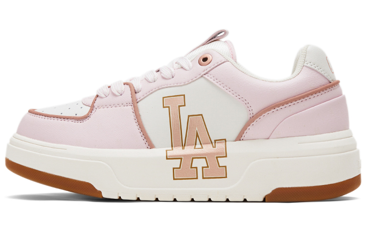 Buy 【23秋冬新品】 MLB 洛杉磯道奇隊 通勤百搭舒適 防滑耐磨 低筒 板鞋 男女同款 粉紅色