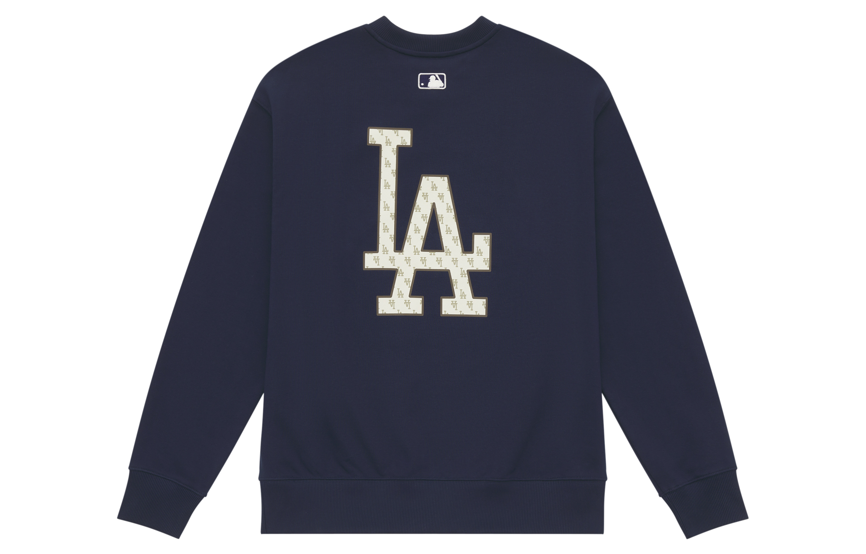 MLB Los Angeles Dodgers Monogram Navy Retro Crewneck Sweatshirt Unisex Casual 3AMTM0444-07NYS