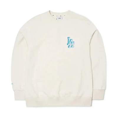 MLB Los Angeles Dodgers Mosaic LA Logo Sweatshirt Unisex Off-White 3AMTX0114-07CRS