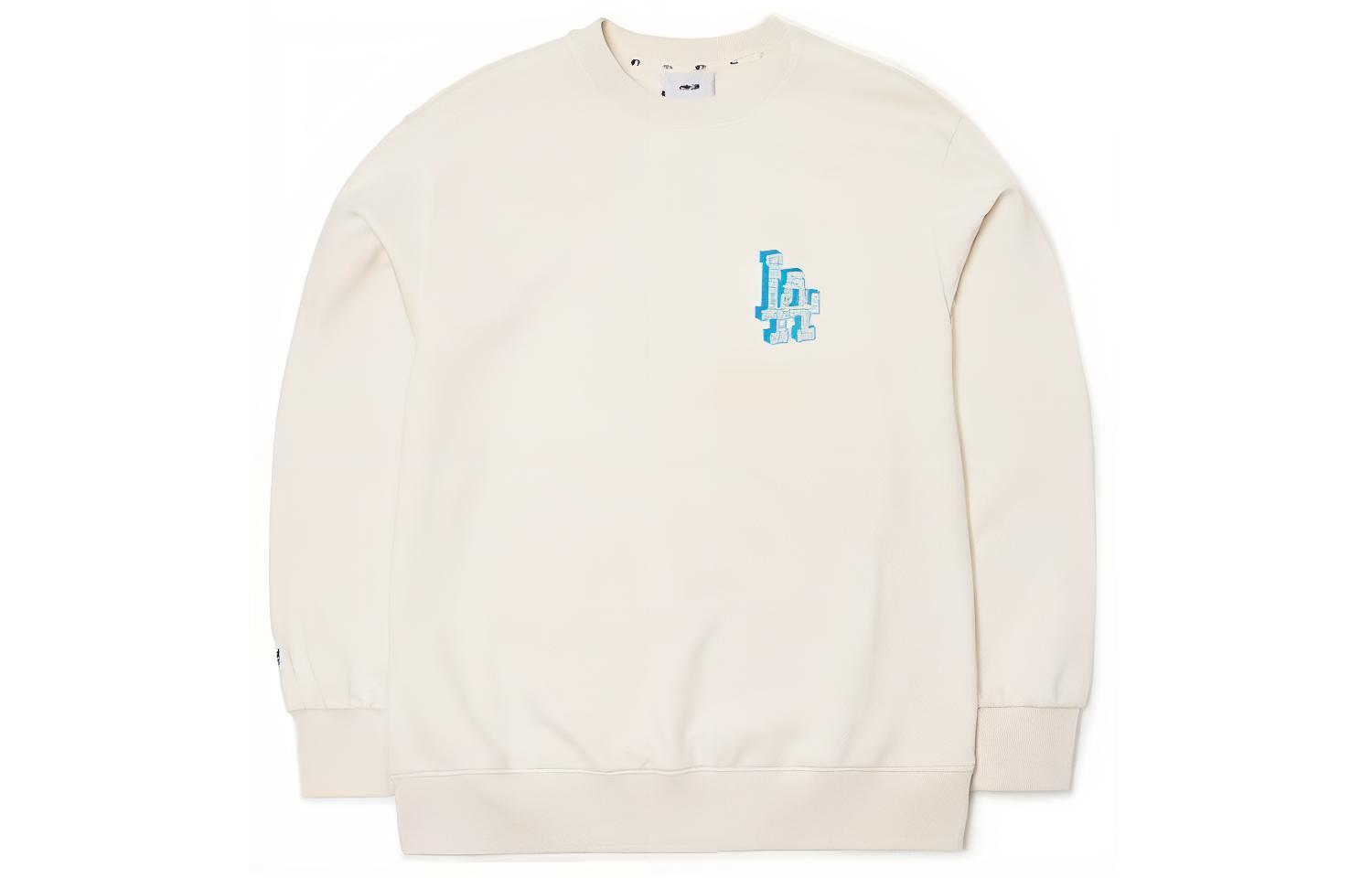 MLB Los Angeles Dodgers Mosaic LA Logo Sweatshirt Unisex Off-White 3AMTX0114-07CRS 圖 2