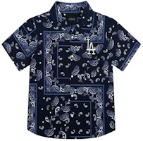 MLB Los Angeles Dodgers Paisley Beach Polo Shirt Unisex Navy Blue Casual Wear 31WSH3131-07N