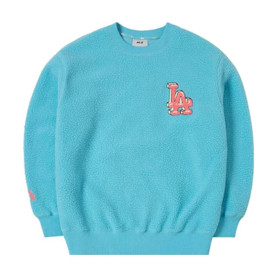MLB Los Angeles Dodgers Printed Crewneck Sweatshirt Unisex Blue 3AMTL0326-07BLL