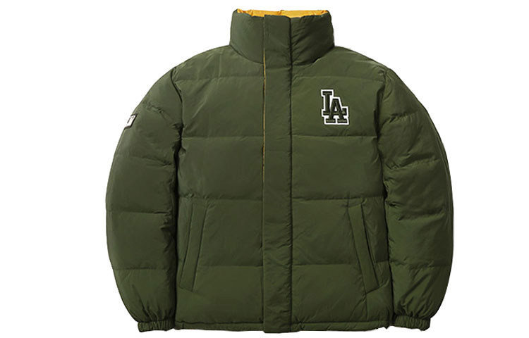 MLB Los Angeles Dodgers Short Puffer Jacket Unisex Green Winter Coat 31DJ02061-07K 圖 2