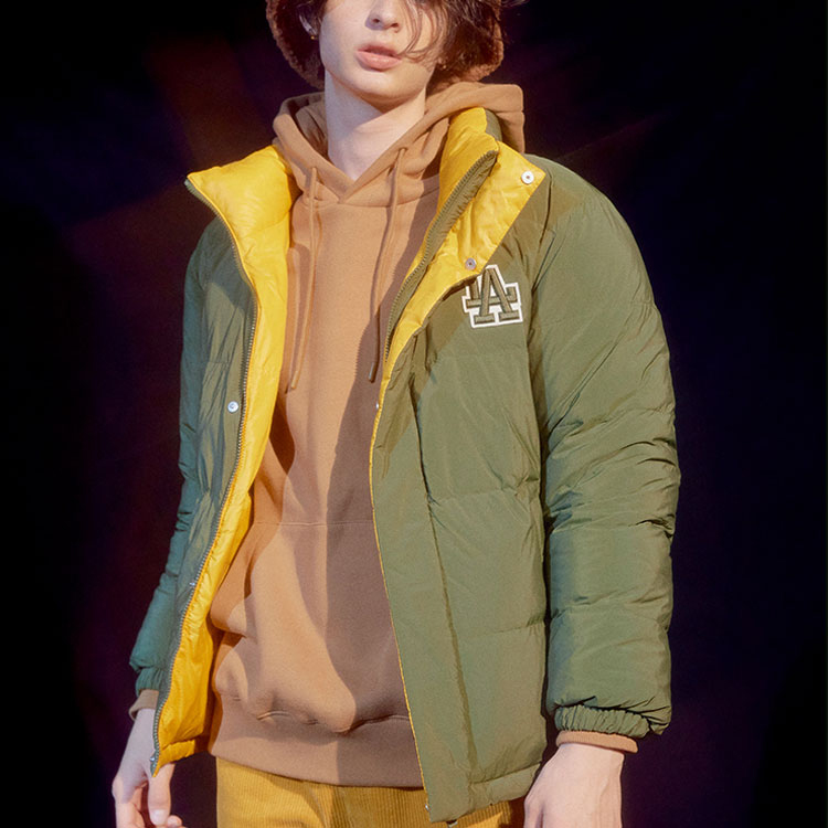 MLB Los Angeles Dodgers Short Puffer Jacket Unisex Green Winter Coat 31DJ02061-07K 圖 6