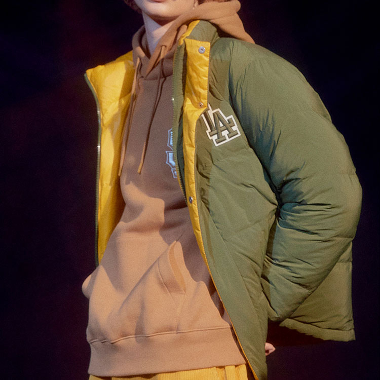 MLB Los Angeles Dodgers Short Puffer Jacket Unisex Green Winter Coat 31DJ02061-07K 圖 7