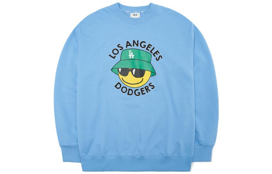 MLB Los Angeles Dodgers Smiley Graphic Sweatshirt Unisex Blue 3AMTN0424-07BLL