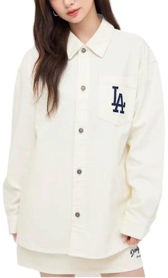 MLB Los Angeles Dodgers Varsity Unisex Long Sleeve Shirt in Cream. 3ADRV0144-07CRD Shop MLB Los Angeles Dodgers Varsity Unisex Long Sleeve Shirt in Cream. 3ADRV0144-07CRD