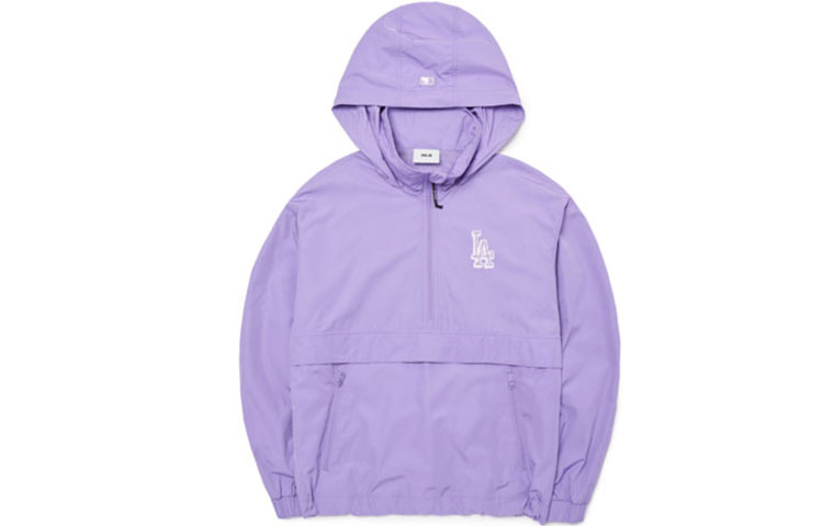 MLB Los Angeles Dodgers Windbreaker Jacket Purple - Unisex Logo Design 3AWJS0321-07PPN