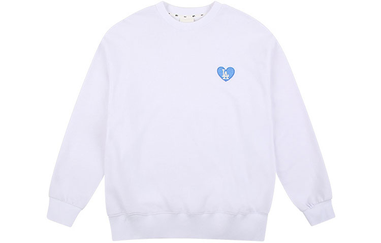 MLB Love Overfit Pullover Sweatshirt Unisex White 31MT09011 圖 2
