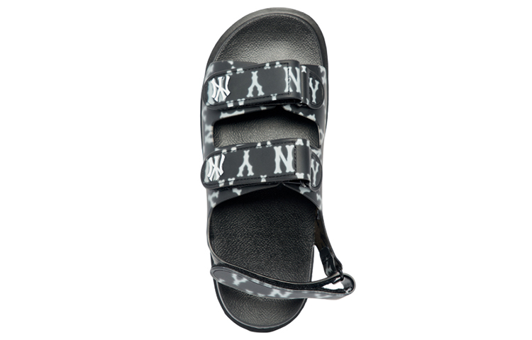 Shop MLB 低幫耐磨 時尚運動休閒涼鞋 男女同款 黑