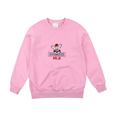 MLB Lucky Pig Crewneck Sweatshirt Unisex Pink 31MTT4911-00P